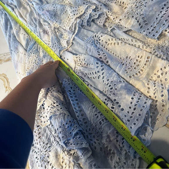 Young Fabulous and Broke Costa Blue Tie Dye Maxi Dress - Picture 7 of 9